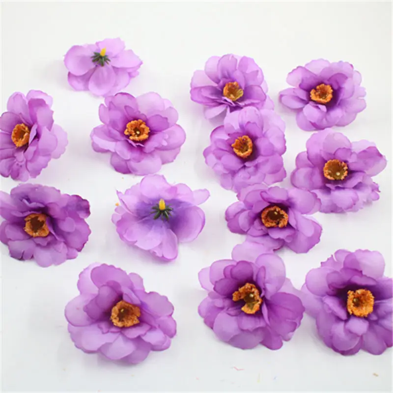 Искусственные Шелковые головки Розы 5 шт. декоративные искусственные цветов 8 см