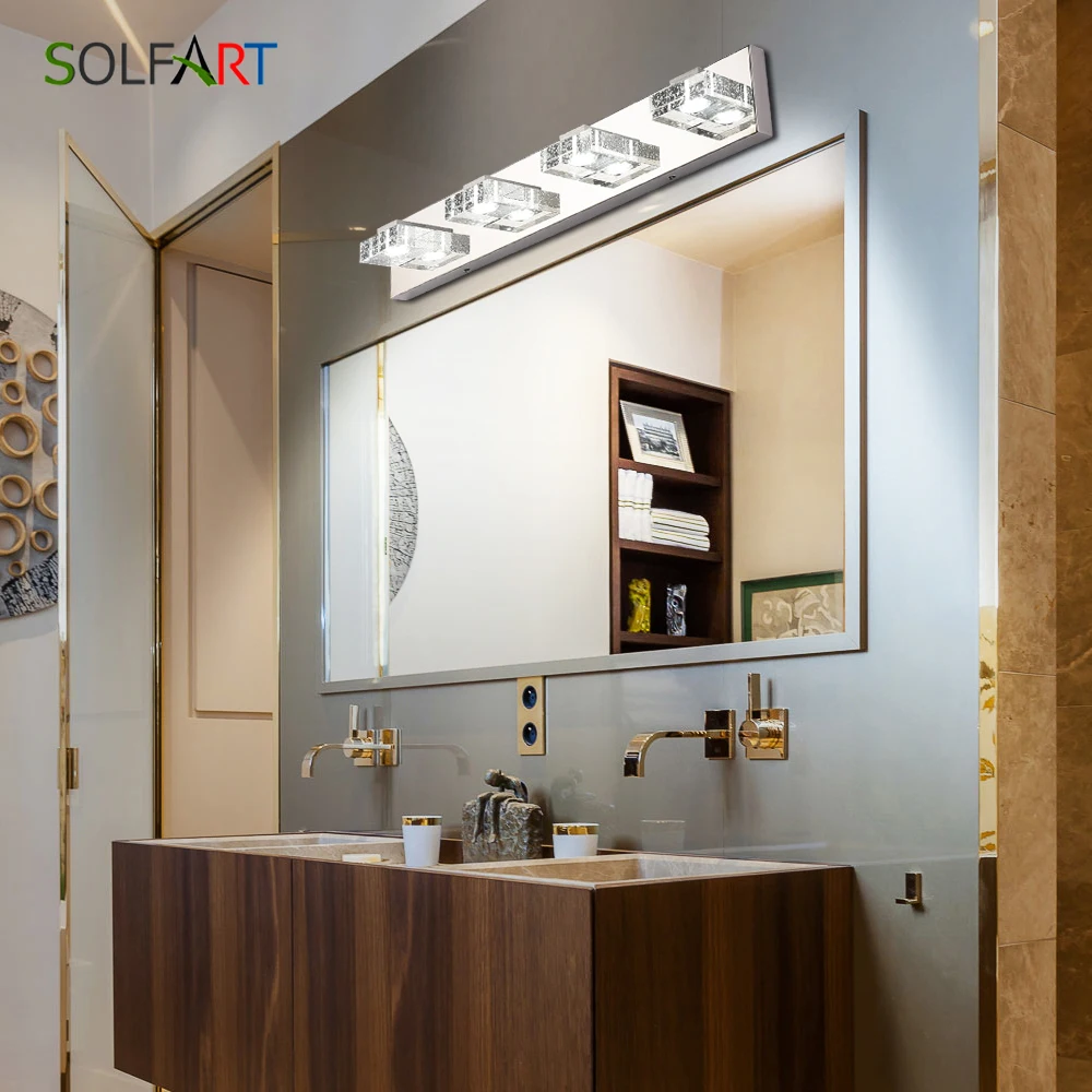Современный настенный шкаф для ванной, светильник, бра, лампа для спальни, туалетный светильник для ванной комнаты, промышленный абажур, блеск