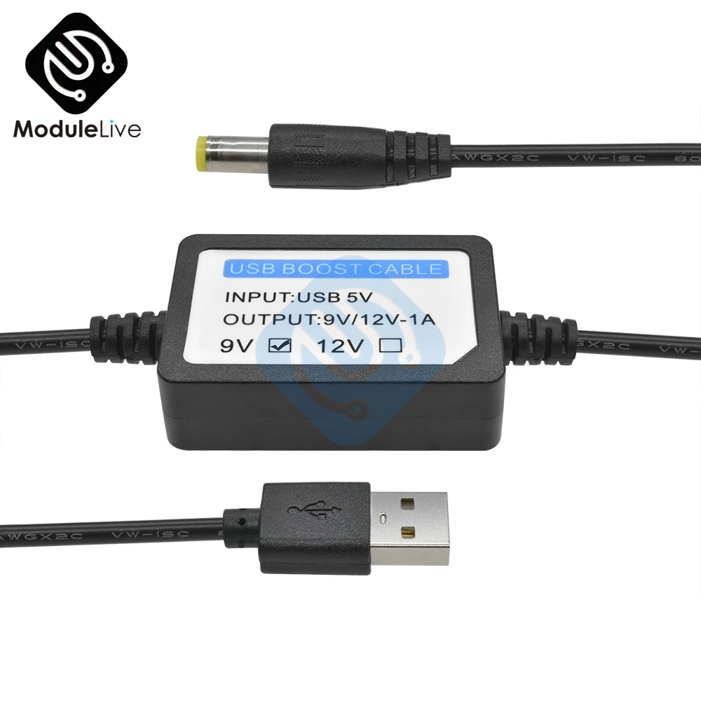 USB-кабель с повышающей линией 5 В-9 В 12 1 А 5x2 мм длина провода 3 м | Обустройство дома