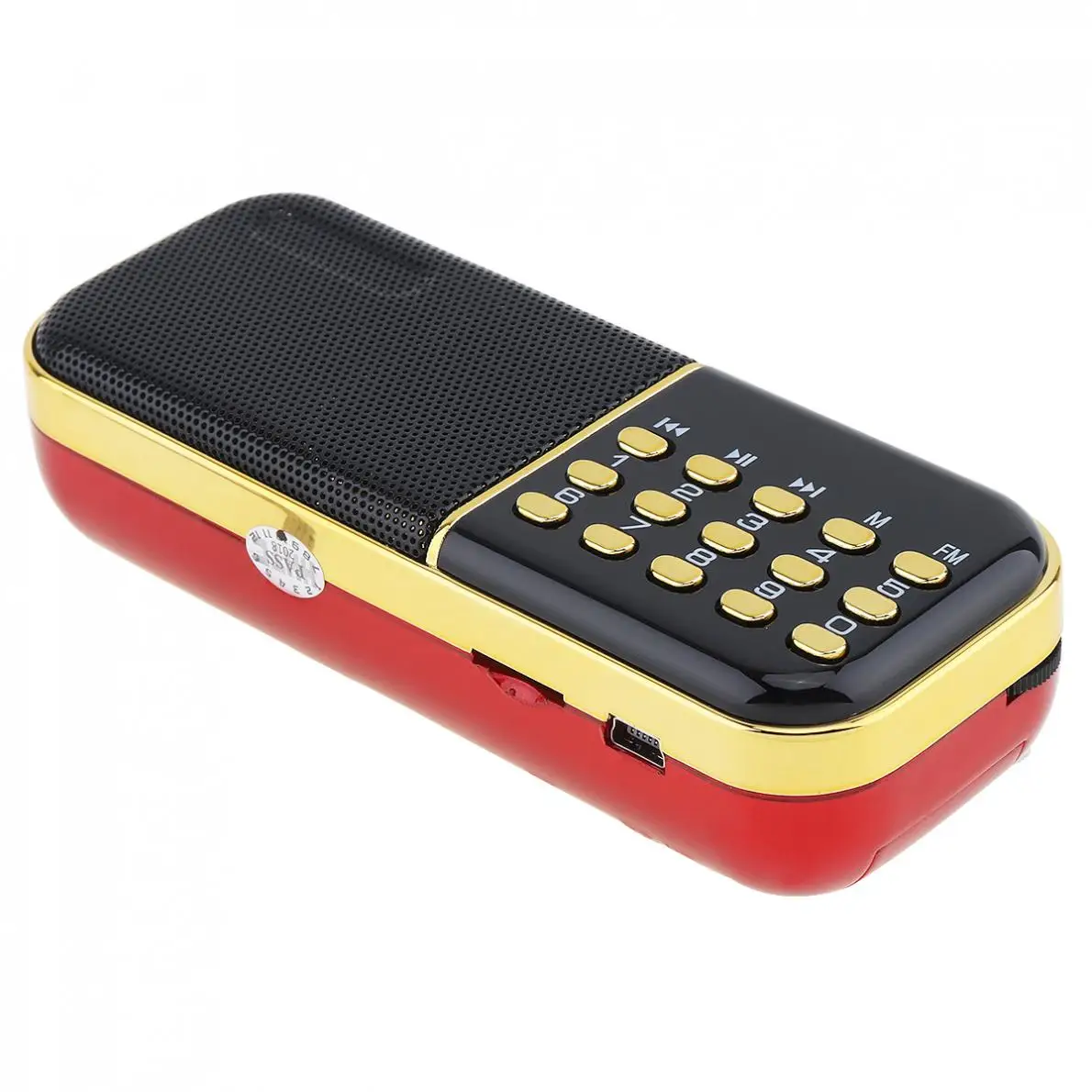 Портативный мини динамик E28 с аудиокартой FM радио USB зарядным устройством разъем