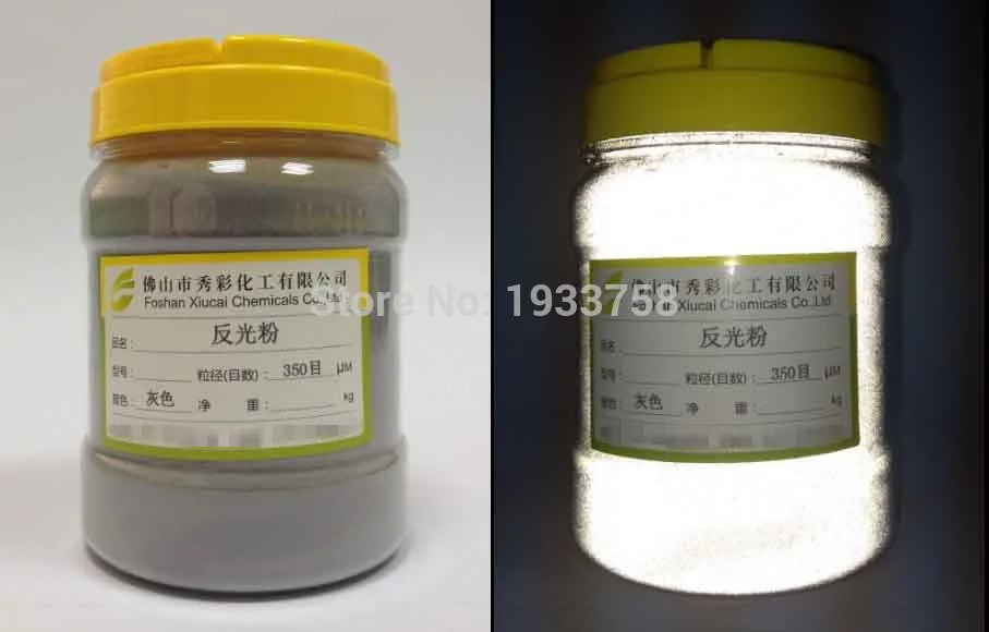 100 г смешанные 2 цвета отражающий порошок высокорефракционное стекло микросфера