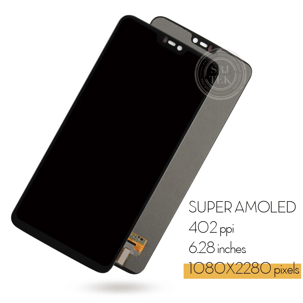 Дисплей AMOLED 1080*2280 6 28 дюйма для Oneplus ЖК-экран в сборе экран дисплея сменные детали