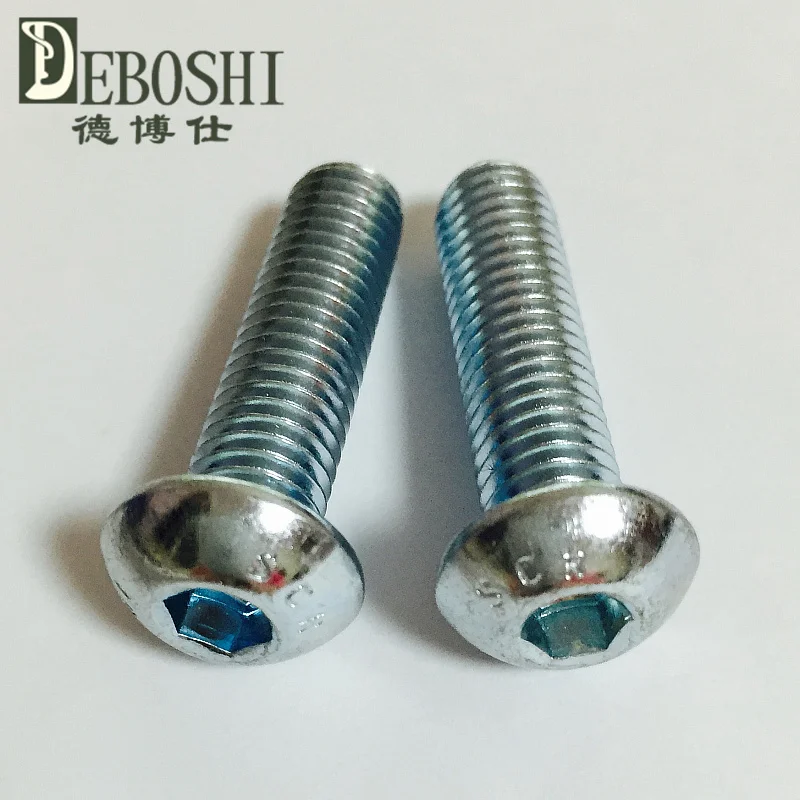 Оцинкованная 10.9 полукруглой головкой болты С Шестигранной M6 * 12 мм | Обустройство