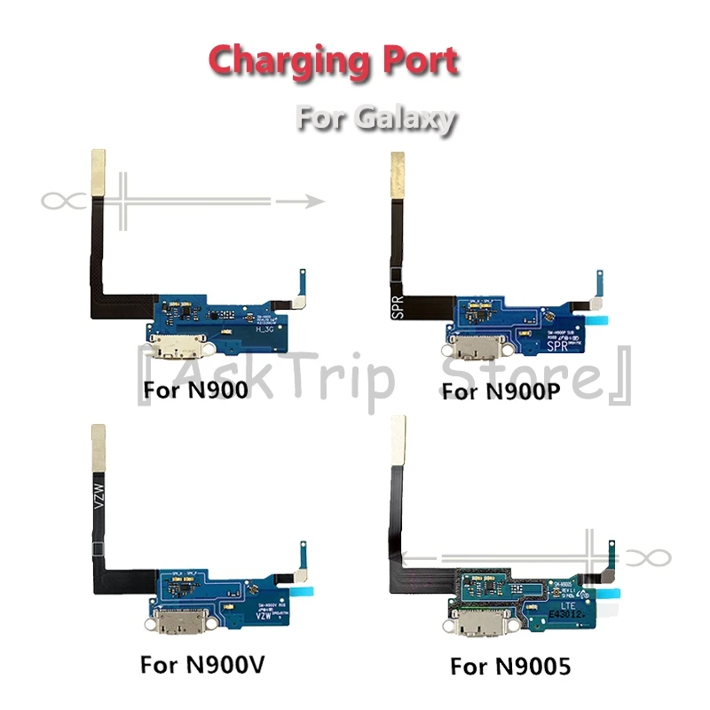 Для SamSung Galaxy Note 3 N900 N9005 N900A N900P N900V N900T запасные части зарядное устройство порт для