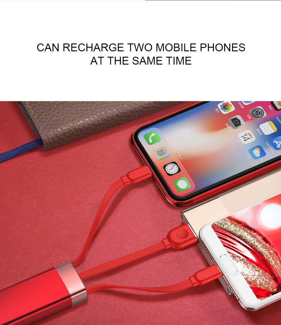 Oatsbasf 3 в 1 micro и type c usb кабель для iphone XR Xs Max X 8 7 6 plus Быстрая Зарядка Кабели зарядное устройство для мобильного телефона шнур
