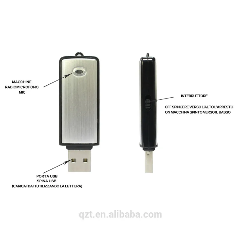 Профессиональный мини u-диск USB диктофон перезаряжаемый Gravador de voz аудио 8 Гб Enregistreur