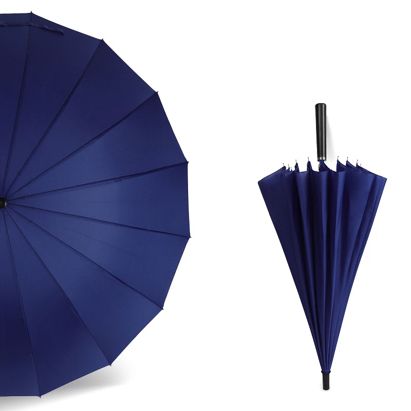 Большой зонт для мужчин дождь зонты женщин 16 к ветрозащитный мужской трость