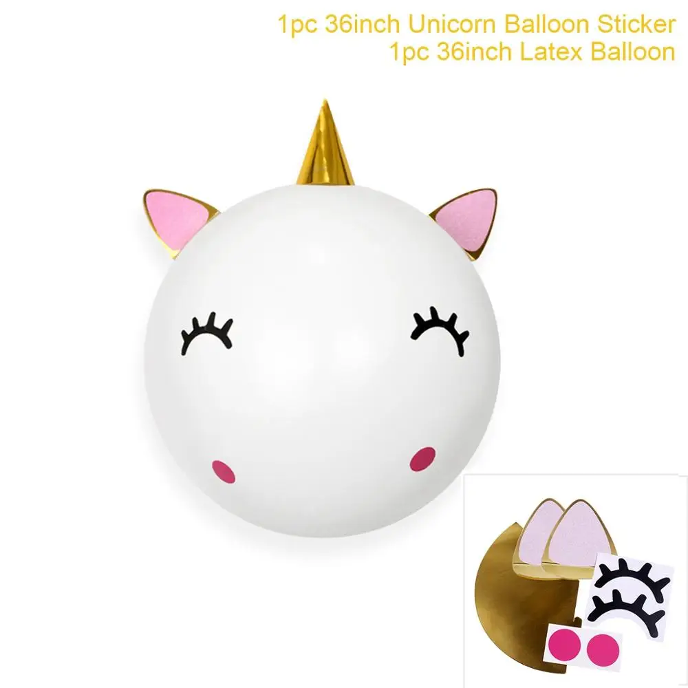 unicorn balloon 1 HUIRAN обертка для кексов, бумажный подарочный пакет, коробка для попкорна, Радужный Единорог, вечерние, Декор, единорог, для дня рождения, вечеринки, декоративные принадлежности для душа - Цвет: unicorn balloon 1