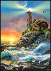 Рукоделие для вышивки DIY Французский DMC высокое качество-счетный набор крестиков 14 ct картина маслом-Маяк на закате
