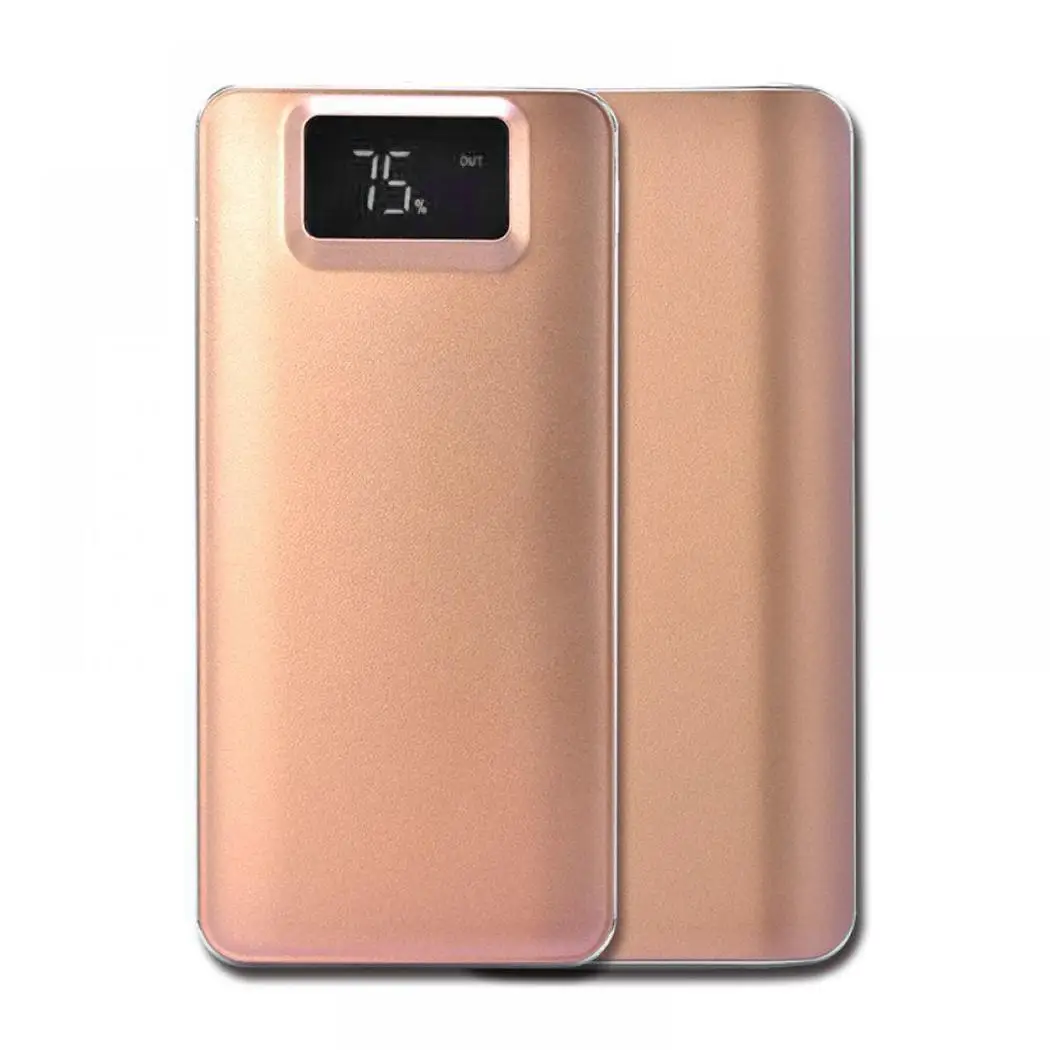 Мини Портативный Мобильный Внешний аккумулятор с двойным USB Micro LCD цифровым