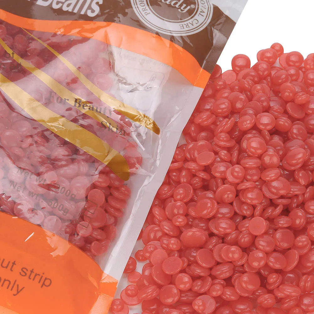 2018 New Arrival 1 Bag 300g No Strip Depilatory Hot Film Hard Wax Pellet Waxing Bikini Hair Removal Bean Strawberry | Красота и