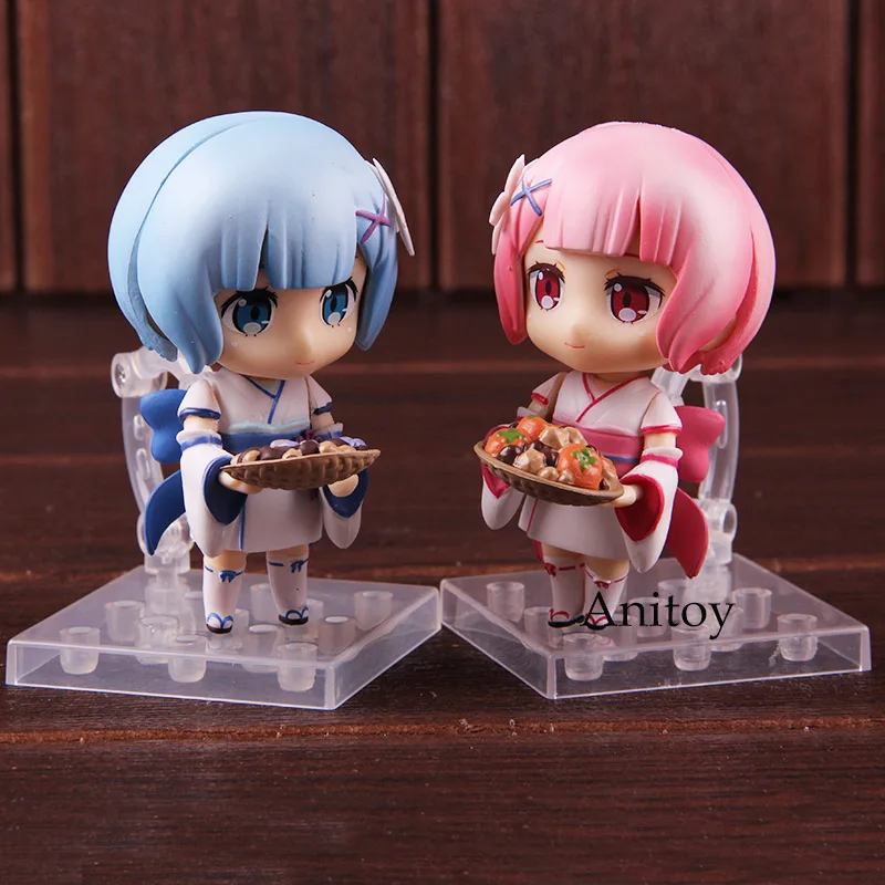 Re Zero Kara Hajimeru Isekai Seikatsu Rem Ram детство Ver. Nendoroid 942 ПВХ фигурка аниме Коллекционная модель игрушки