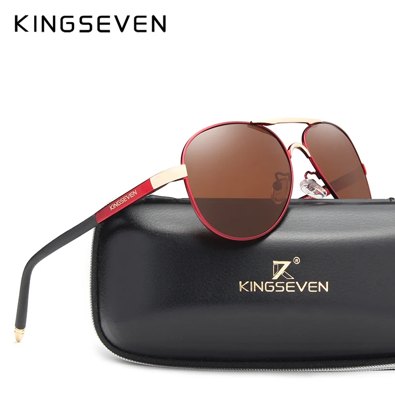 KINGSEVEN поляризационные солнцезащитные очки для мужчин брендовые линзы со