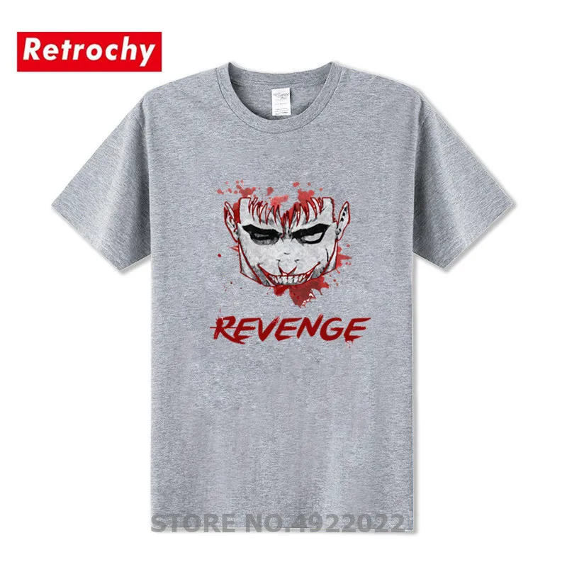 Футболка Berserk Revenge Manga Guts летняя модная брендовая одежда Мужская хлопковая