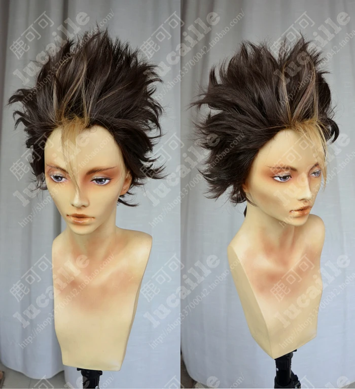 Аниме Haikyuu! Парик для косплея Nishinoya Yuu термостойкие синтетические короткие волосы