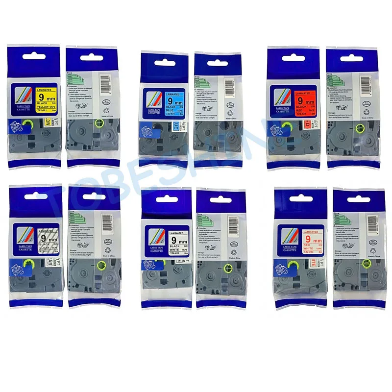 Смешанные цвета на выбор ламинированная лента tz 9 мм TZ221 tze121 tze421 tze521 tze621 семейная