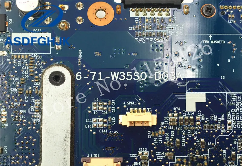 6 71 w35s0 d03a материнская плата для ноутбука Hasee Raytheon CLEVO W350ST 77 W350ST00 D03A HM86 100% ТЕСТ