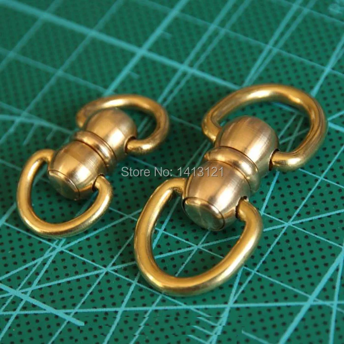 Бесплатная доставка Sstyle 4 шт латунные Вертлюги кольцо замок Пряжка сумка ручной