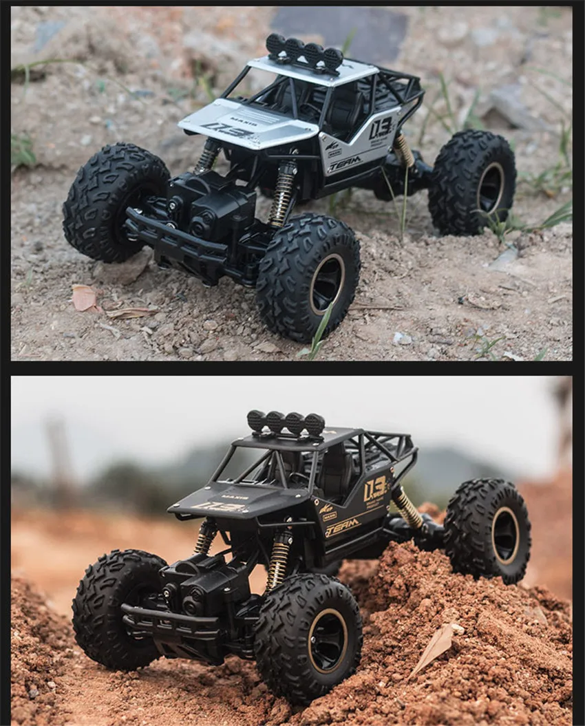 1/16 весы 2 4G сплав Рок Гусеничный RC автомобиль 4WD дистанционное управление