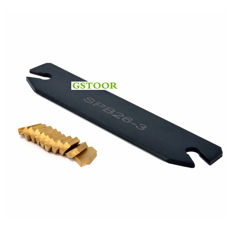 1pc SPB26-3 Parting Grooving Cut-Off ToolHolder+ 10pcs GTN-3 SP300 Carbide Inserts For Machine CNC lathe Turning Tool