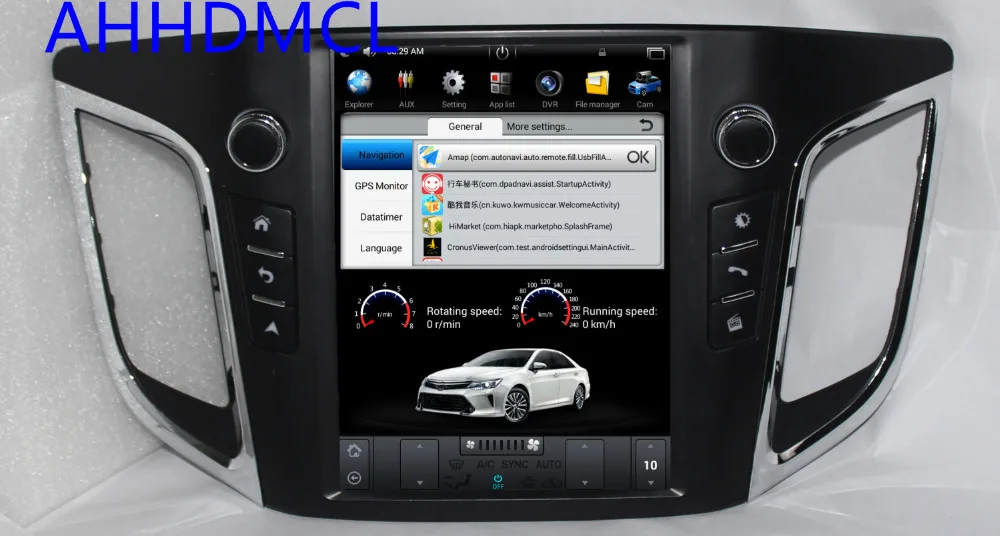 Автомобильный ПК PAD Tesla стиль мультимедийный плеер Android 7,1 gps навигация для hyundai iX25 Creta