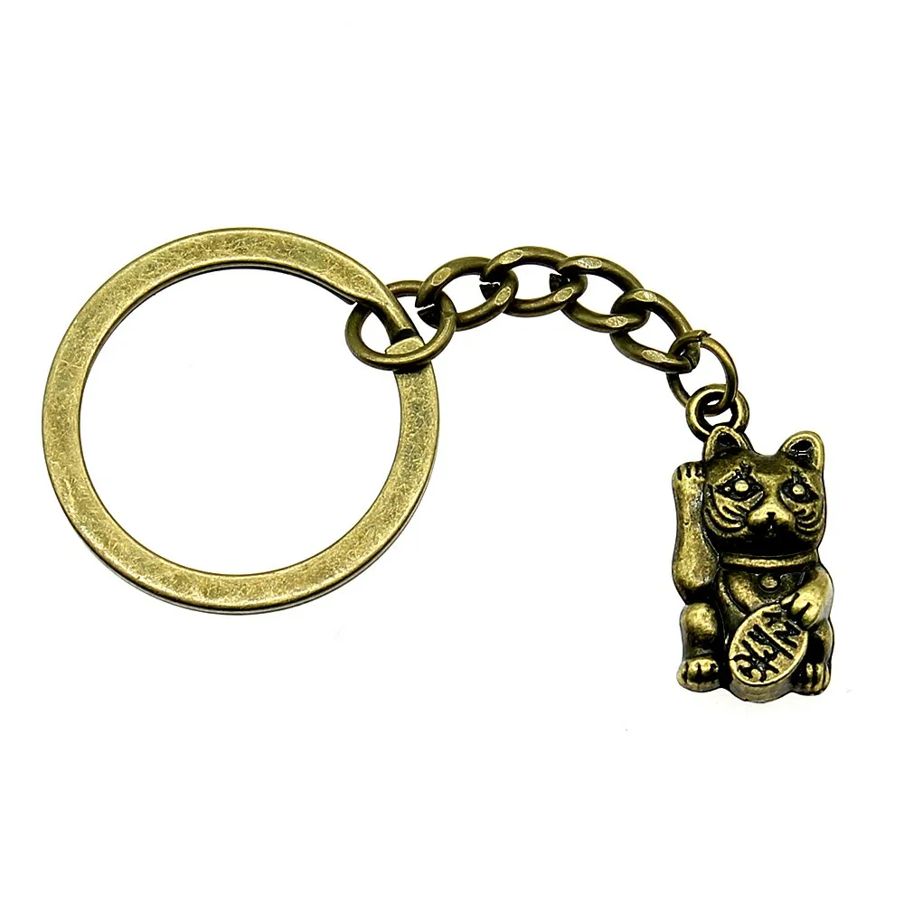 Брелоки для женщины Lucky Cat свадебные подарки сувениры гостей 23x11 мм Подвеска