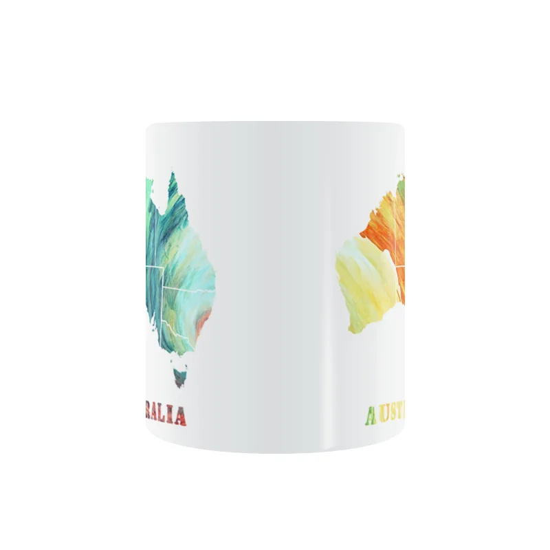 Австралия Географические карты кружка Кофе молоко Керамика творческие DIY