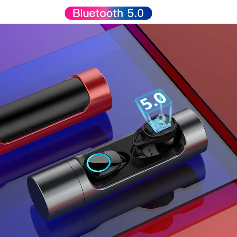 T2 TWS Bluetooth 5 0 водонепроницаемые наушники true wireless с зарядным устройством |