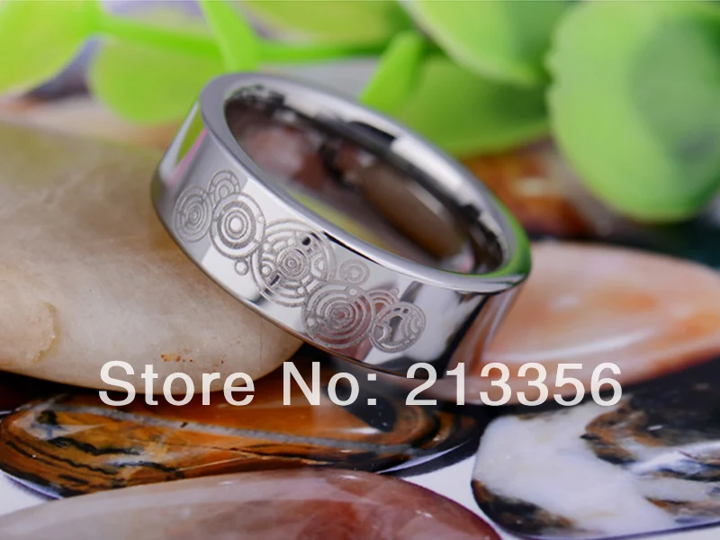 Кольцо из вольфрама для мужчин и женщин ширина 8 мм | Украшения аксессуары