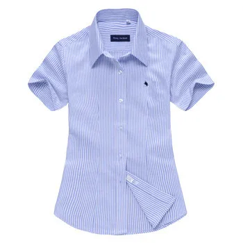 Brand New 2015 Blouses Short Sleeve Summer Cotton Woman Polo Shirts XXXL Plus Size Women Tops Blusa Camisa Ladies Ropa Mujer C5 |
