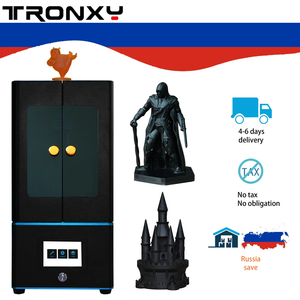 Ультработ DLP/lcd 3d принтер размера плюс UV lcd Собранный 2K экран Off-Line Print Impresora 3d Drucker Impressora UV смола