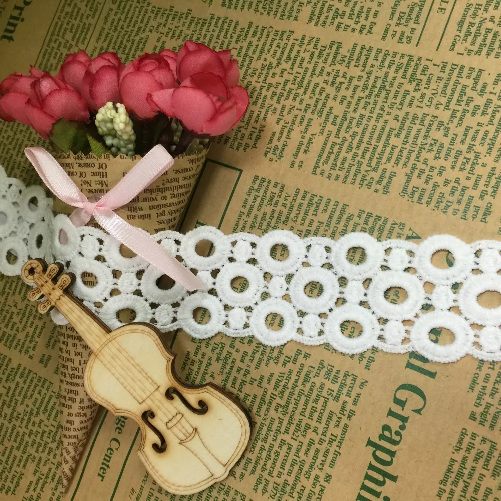 Круглая вышитая африканская Кружевная аппликация высокого качества