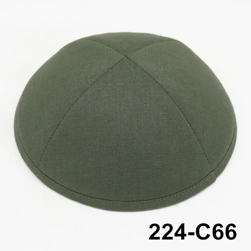 224 C66 Kippot Kippa Kippah Linen-2 Kipa19cm Skullies Yarmulke Beanies еврейская шляпа-Кепка с черепом при покупке более 5 лотов скидка be10 - Цвет: 224 C66