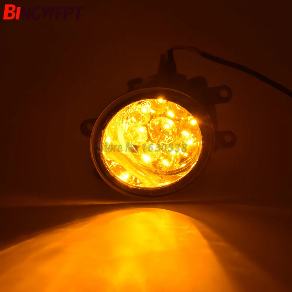 2 шт. супер яркие светодиодные противотуманные фары белый желтый 81210-06052 для TOYOTA