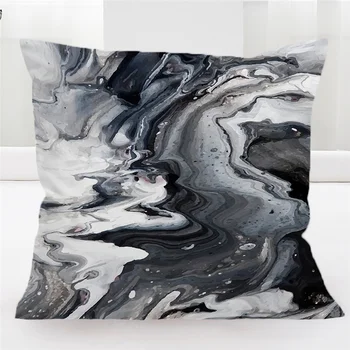 BlessLiving Marble Throw Pillow Case Modern Geometric Square Decorative Pillow Covers Fashion Cushion Cover Sofa Home Decoration 4