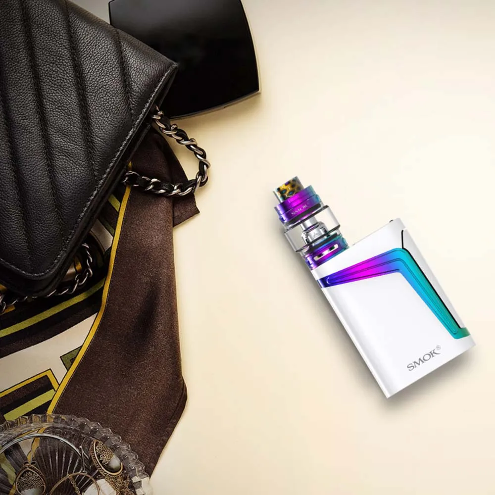 Аутентичный SMOK V FIN 160 Вт Vape комплект с 6 мл TFV12 большой ребенок принц Танк TC