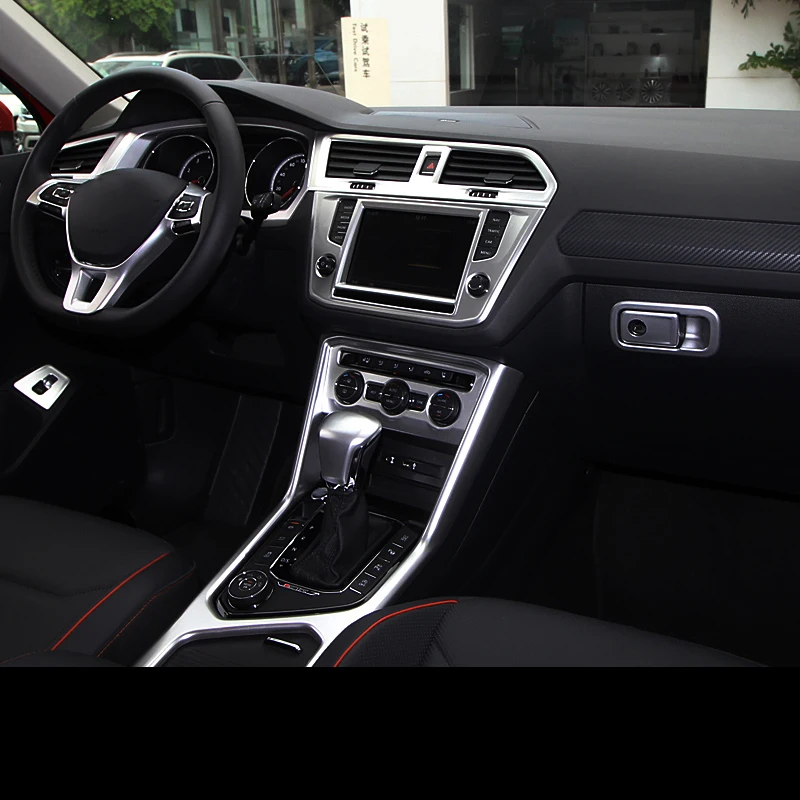 Для Tiguan второго поколения 2017-2019 панель управления декоративные наклейки матовый