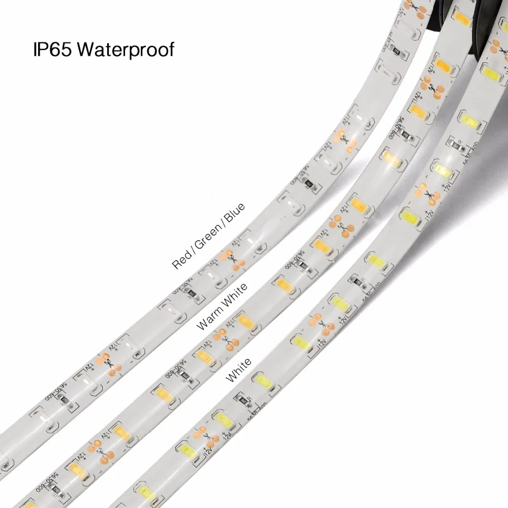 1/2/3/4/5M IP65 Водонепроницаемый Светодиодные ленты светильник 5630 SMD DC12V 60