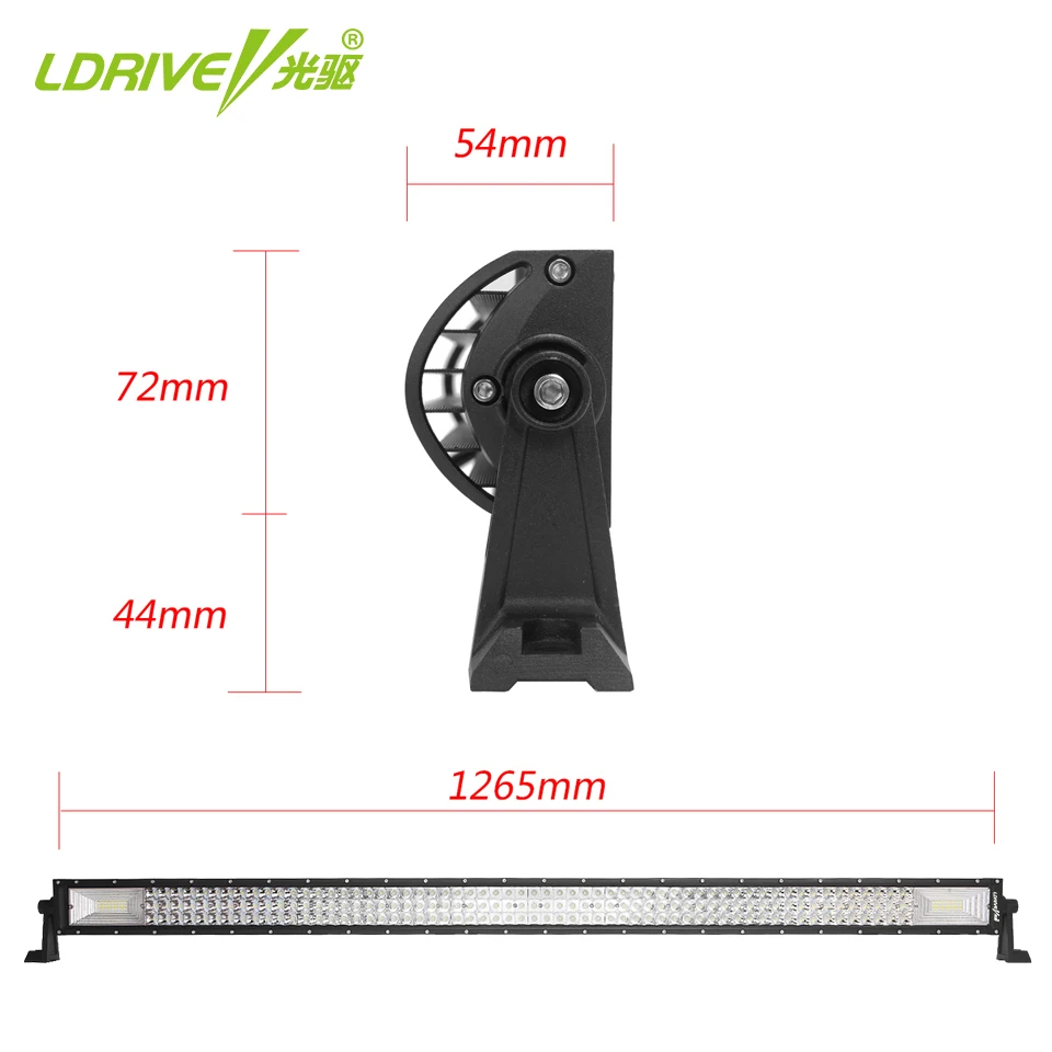 LDRIVE 50 &quot702 Вт Светодиодный светильник для внедорожника 4x4 бара комбинированный