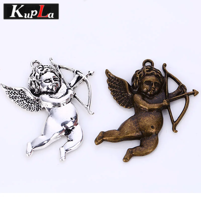 Kupla милые амулеты для Купидона винтажные металлические с ангельским амулетом