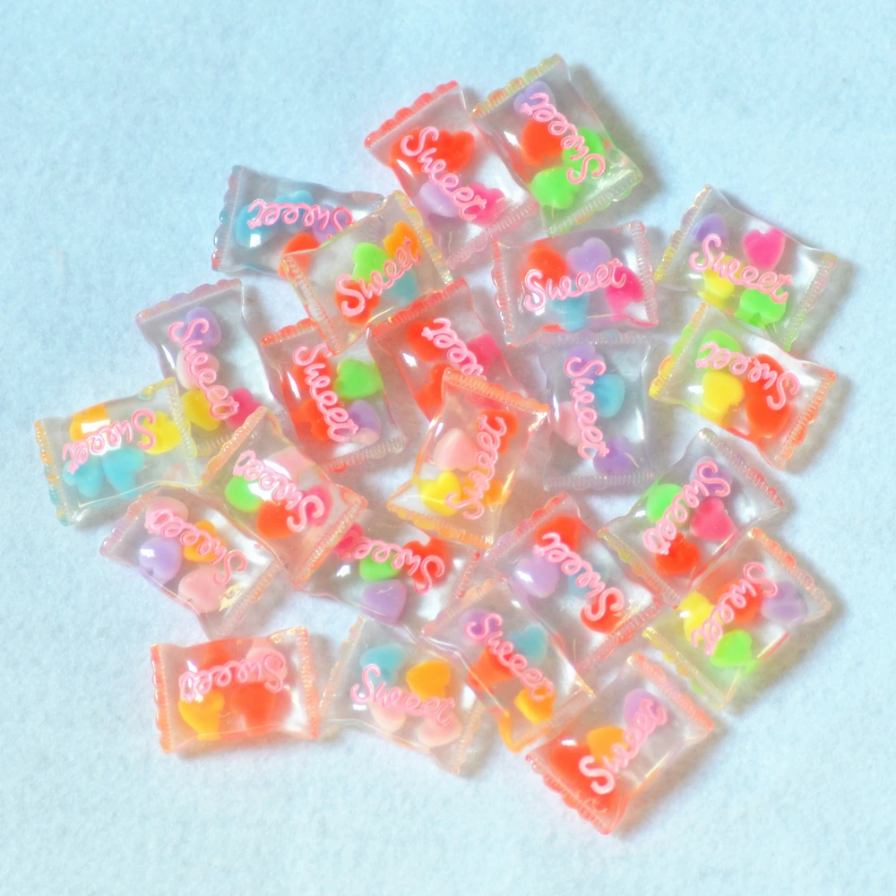 Мм 24*17 мм Kawaii Delish имитация сладостей, DIY Craftting миниатюры, конфеты игрушки, Смола Кабошоны