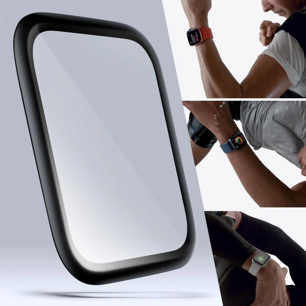 3D покрытие из закаленного стекла для iwatch band series 1 2 3 4 на i watch 44 40 38 42 мм Защитная пленка для экрана