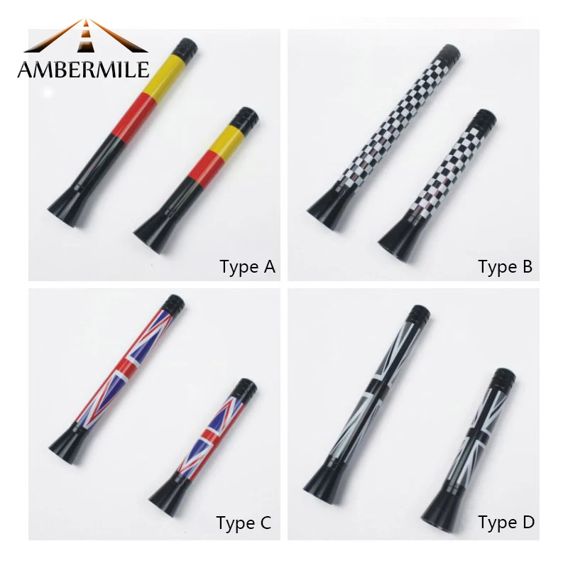 AMBERMILE автомобильная светодиодная антенна fm для Mini Cooper R53 R55 R56 R57 R61 F54 F55 F56 Countryman R60 F60