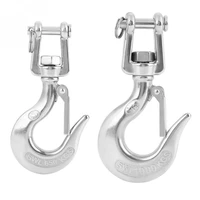 650kg 1000kg loading 304 stainless steel swivel lifting hook with latch rigging accessory