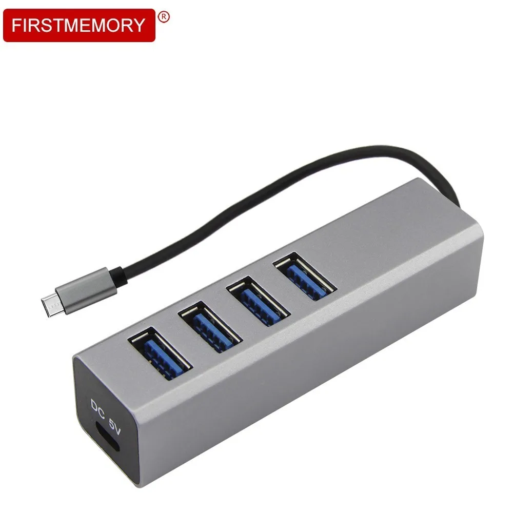 USB 3 0 концентратор типа C 4 порта разветвитель адаптер Мульти интерфейс питания OTG