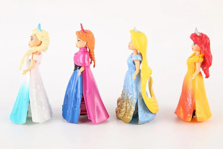Детские игрушки Disney 8 шт./лот модные Мультяшные фильмы холодная Анна Эльза