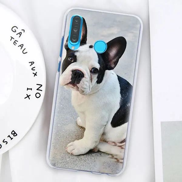 07 Причудливый цветной чехол для телефона с французским бульдогом для huawei P30 P30 Pro P9 P10 P20 Lite P Smart Plus View 20 Жесткий PC задний Чехол бант - Цвет: 07