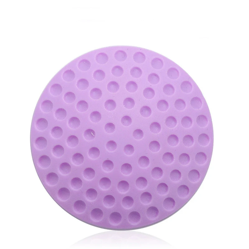 Purple 1 шт., мини-Дверной краш-коврик, самоклеющаяся наклейка для предотвращения столкновений, бесшумная дверная ручка, утолщенная настенная дверная ручка, коврики, защитная Настенная Наклейка s - Цвет: Purple