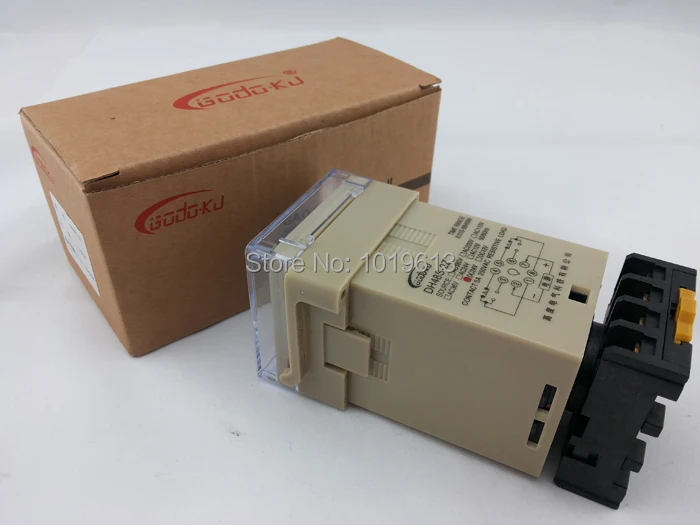 Цифровой Реле времени постоянного тока 24 В реле таймера с розеткой dh48s s|relay omron|relay 711relay timer |