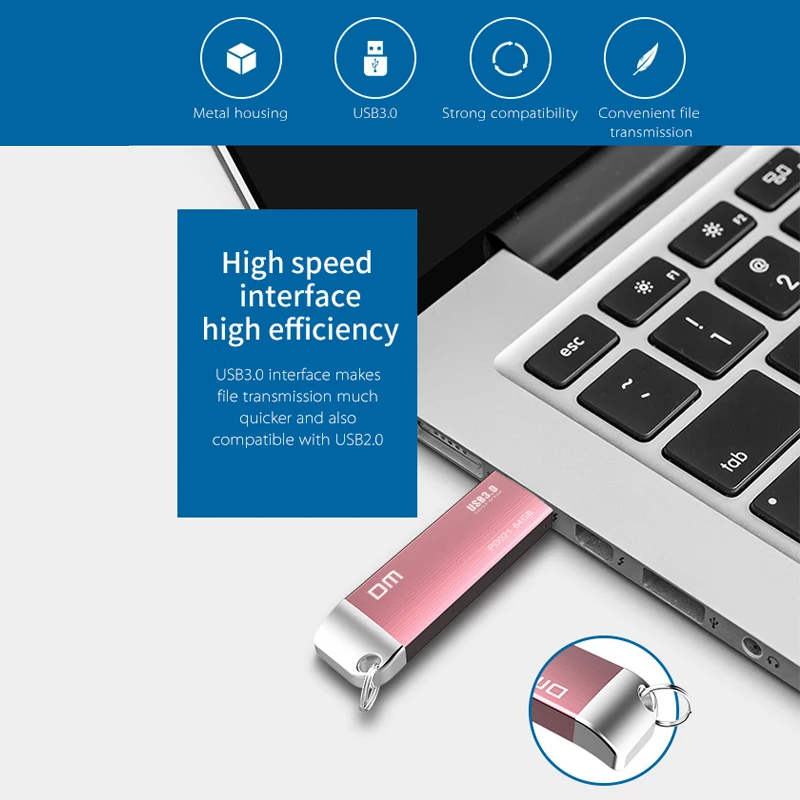 DM PD021 256 ГБ USB флеш накопитель 128 Гб металл 64 Флешка 3 0 карта памяти 32 реальная